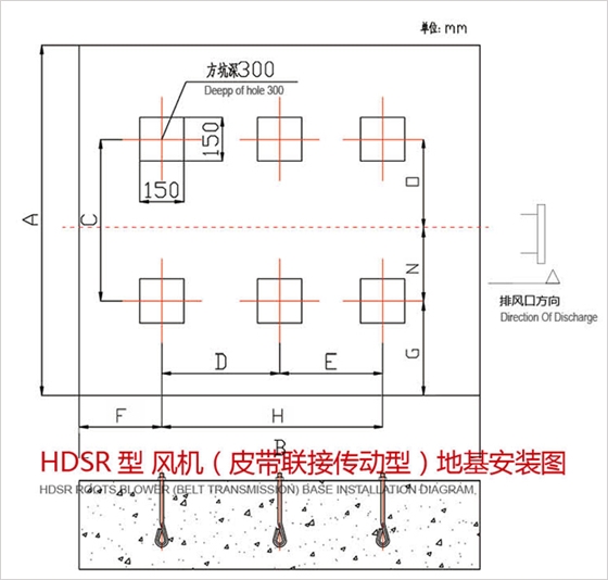 三葉羅茨風(fēng)機(jī)地基安裝圖皮帶傳動(dòng)型.jpg 三葉羅茨風(fēng)機(jī)地基安裝圖皮帶傳動(dòng)型.jpg