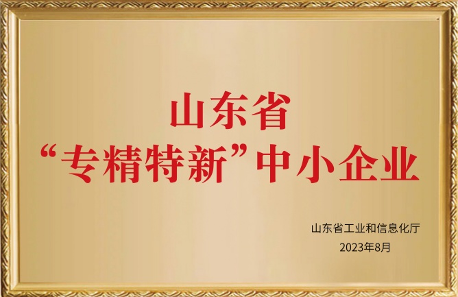 華東榮譽(yù)-山東省“專精特新”中小企業(yè)